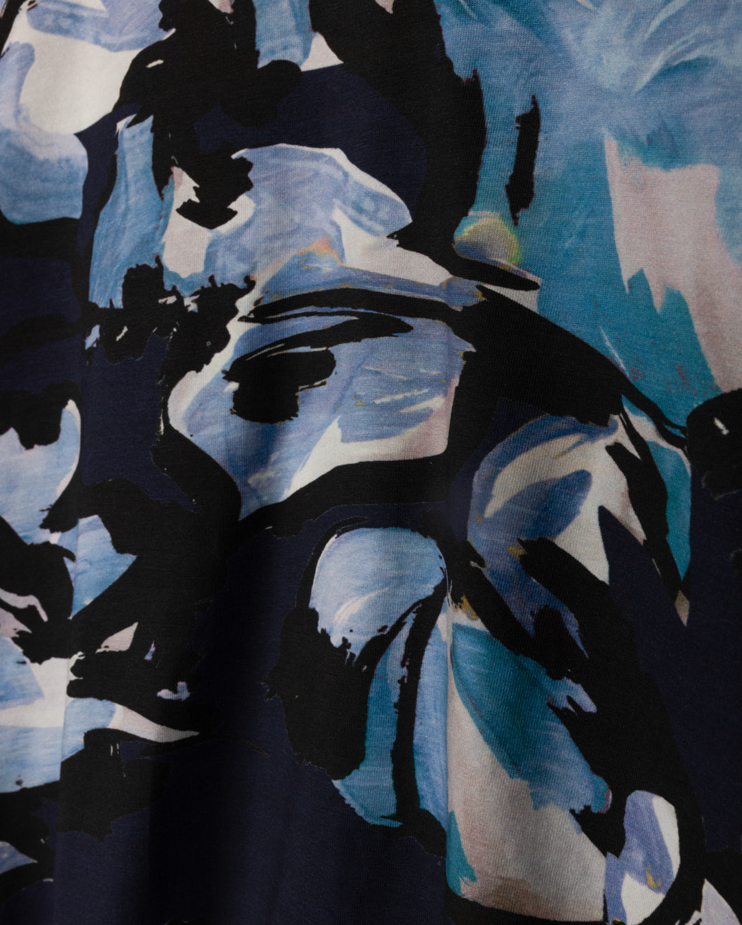 Printed Raw Edge Tee