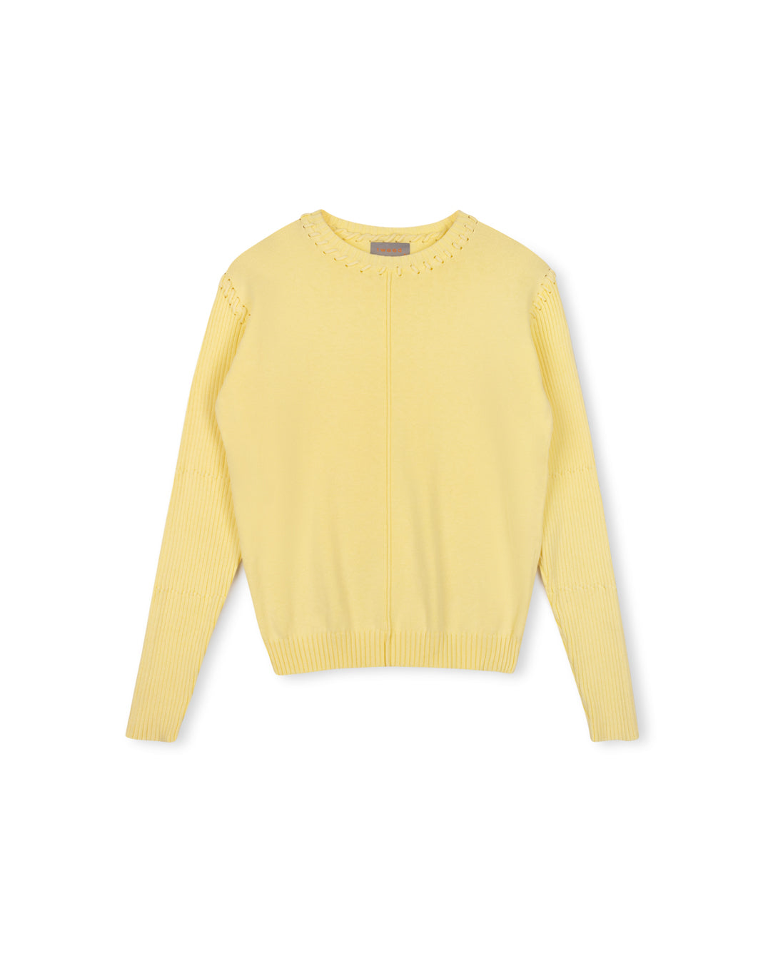 Denim Wash Knit Sweater W-17324