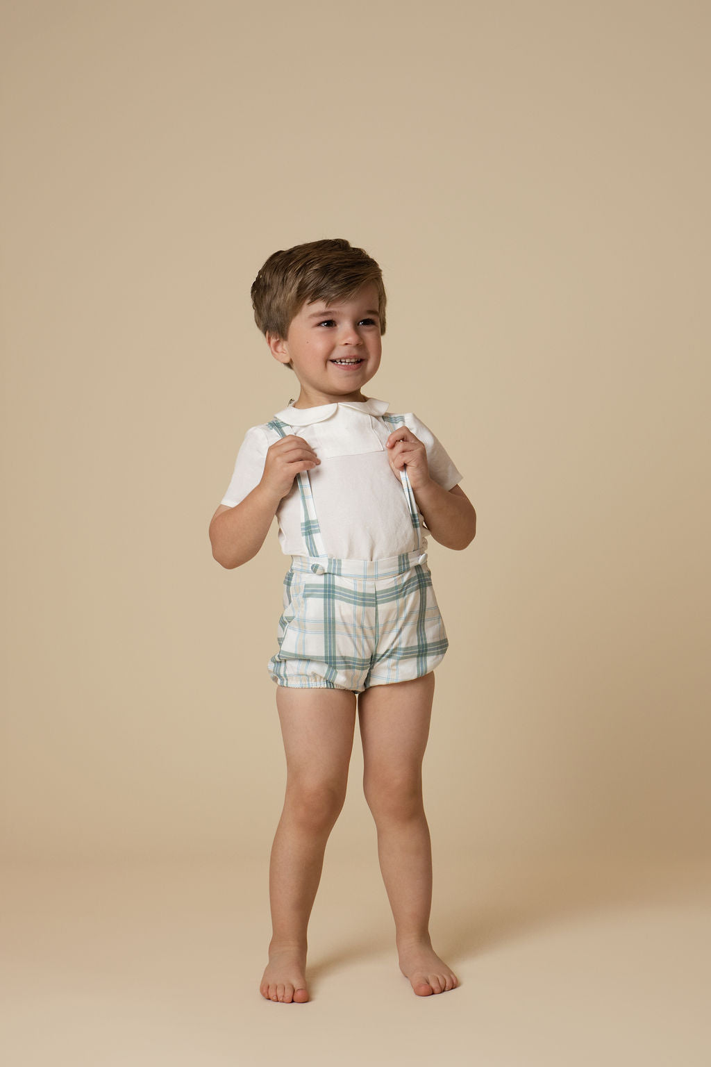 Mira Plaid Printed Overalls - Junees