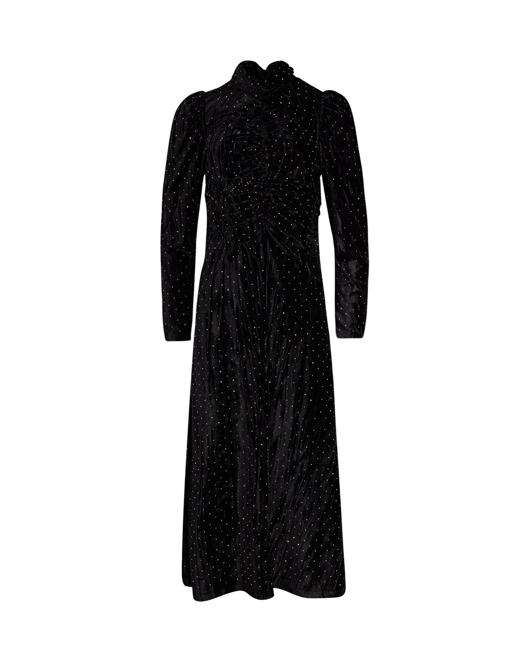 Velour Diamond Speckled Dress W-21266