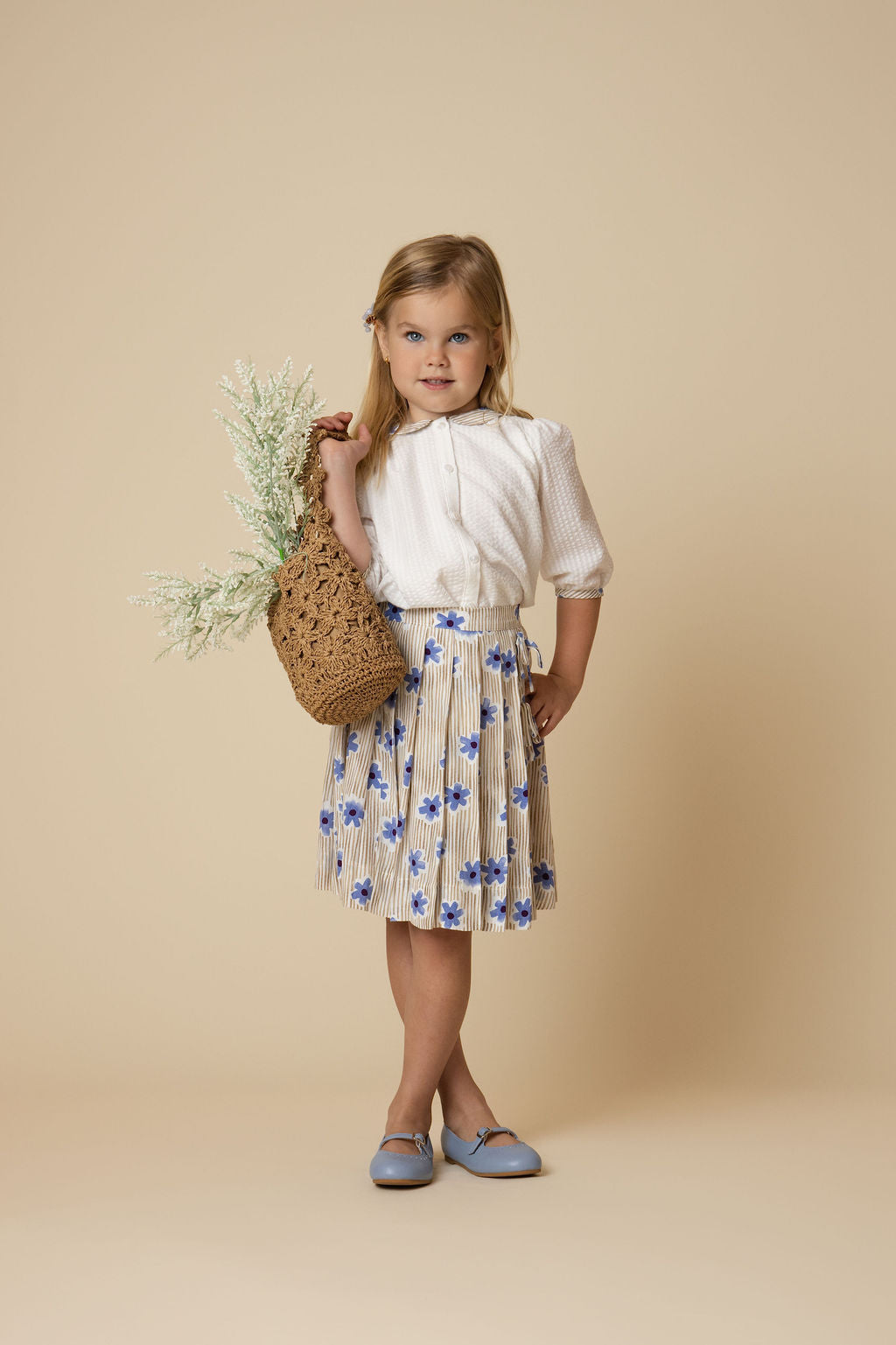 Poni Seersucker Collar Blouse - Junees