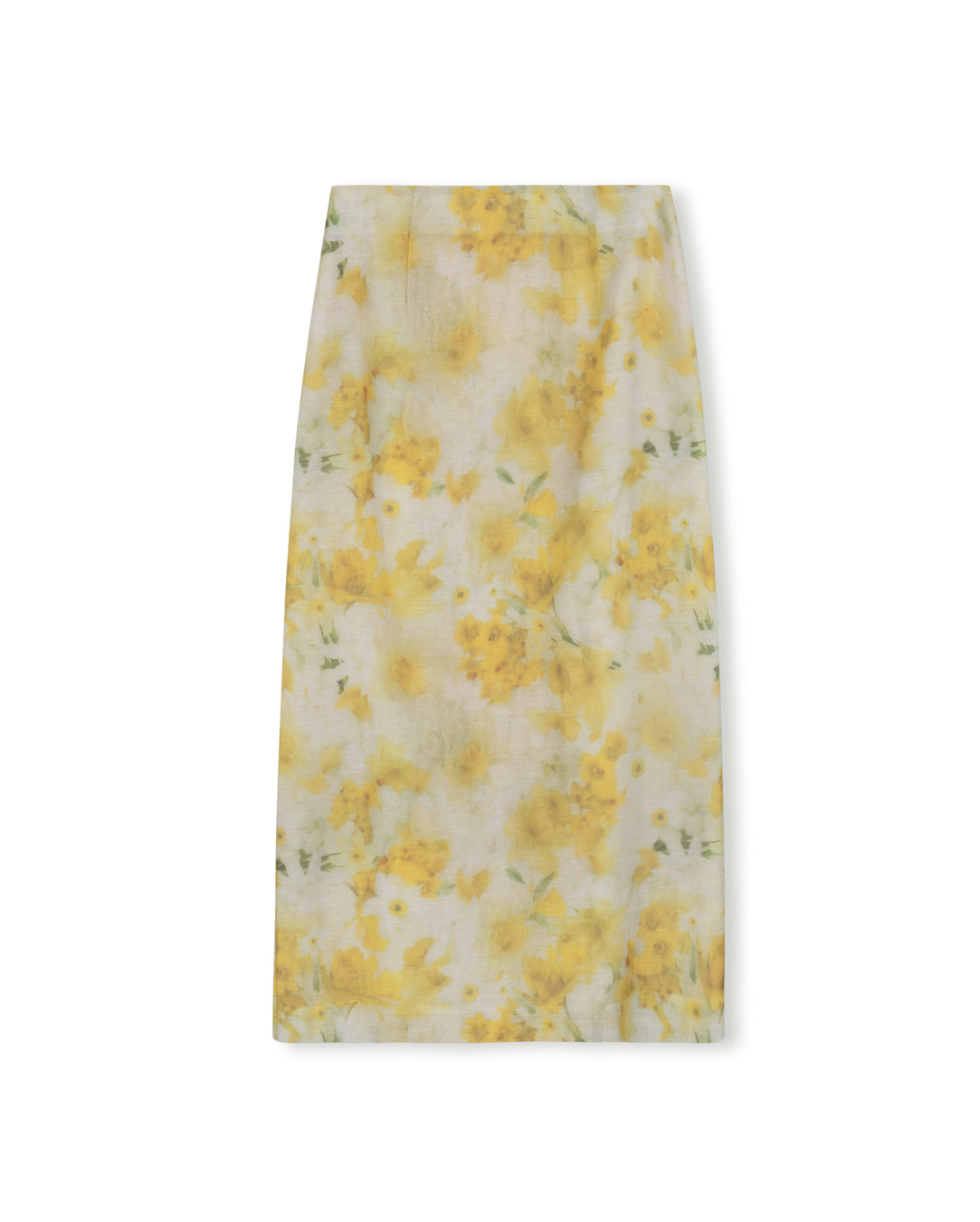 Floral Organza Straight Skirt