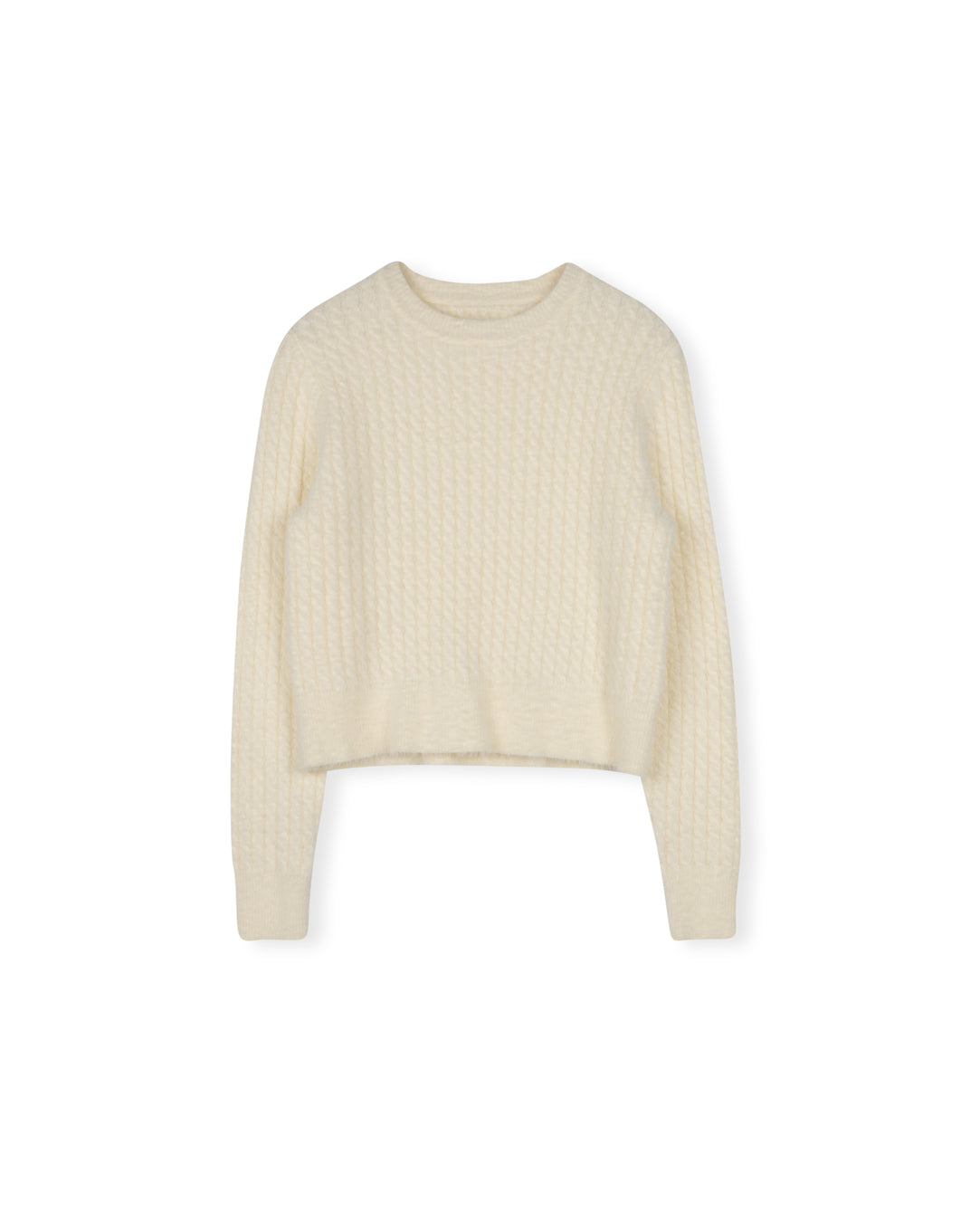 Wiltshire Mohair Cable Knit Top W-21889