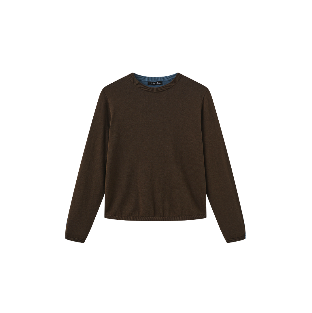 Combined Color Knit Sweater