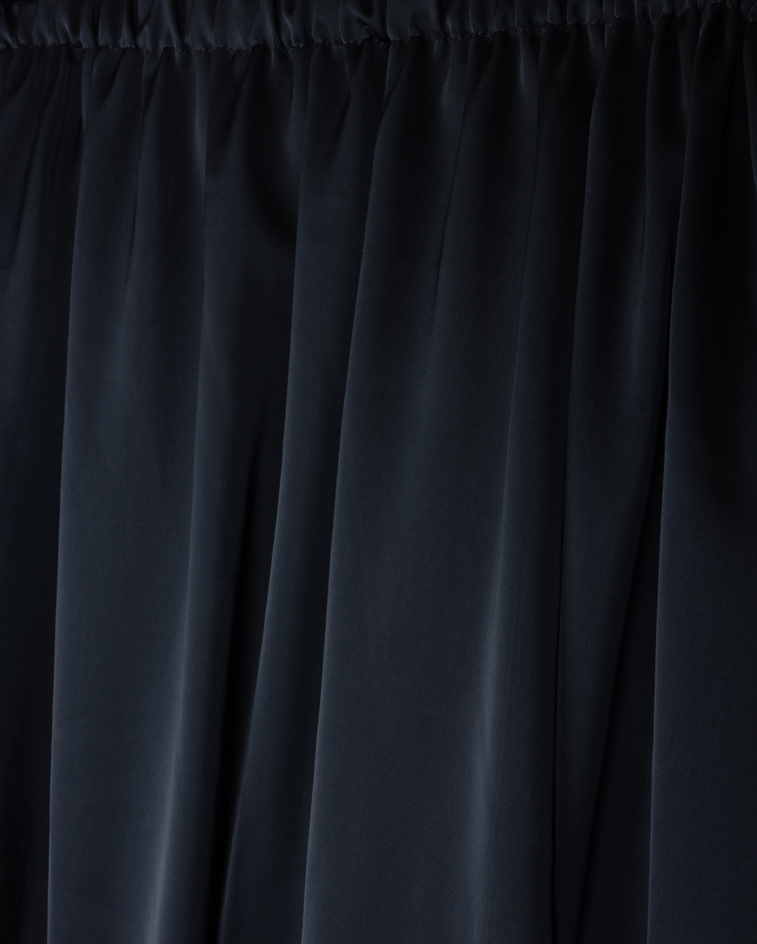 Elastic Ruffle Waisted Full Skirt