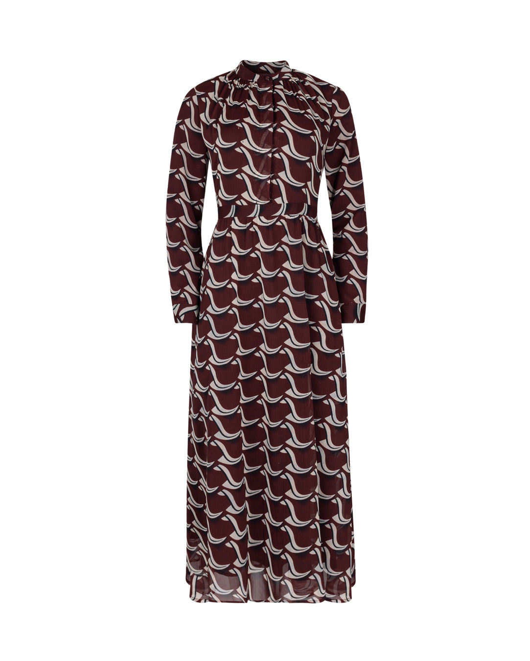 Silky Print Dress W-21768