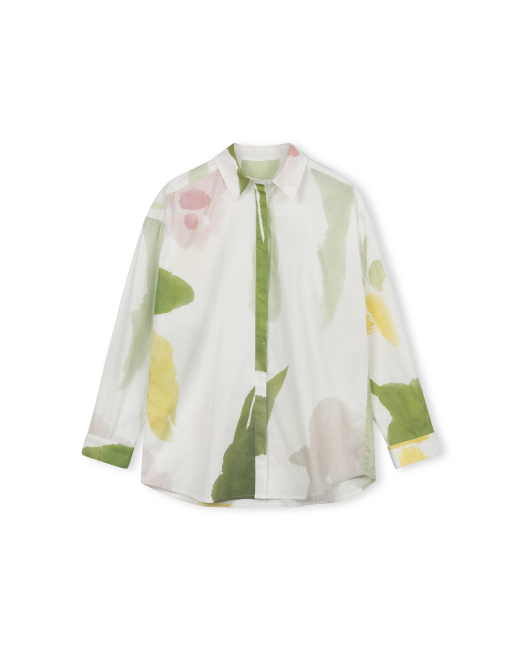 Poplin Waterprint Blouse - Junees