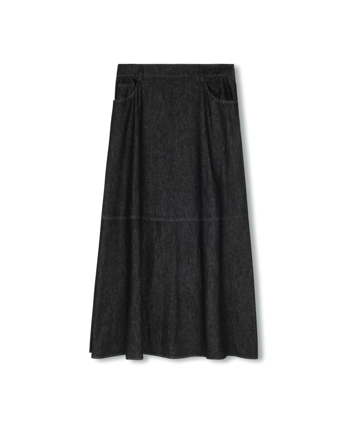 Full Denim Maxi Skirt - Junees