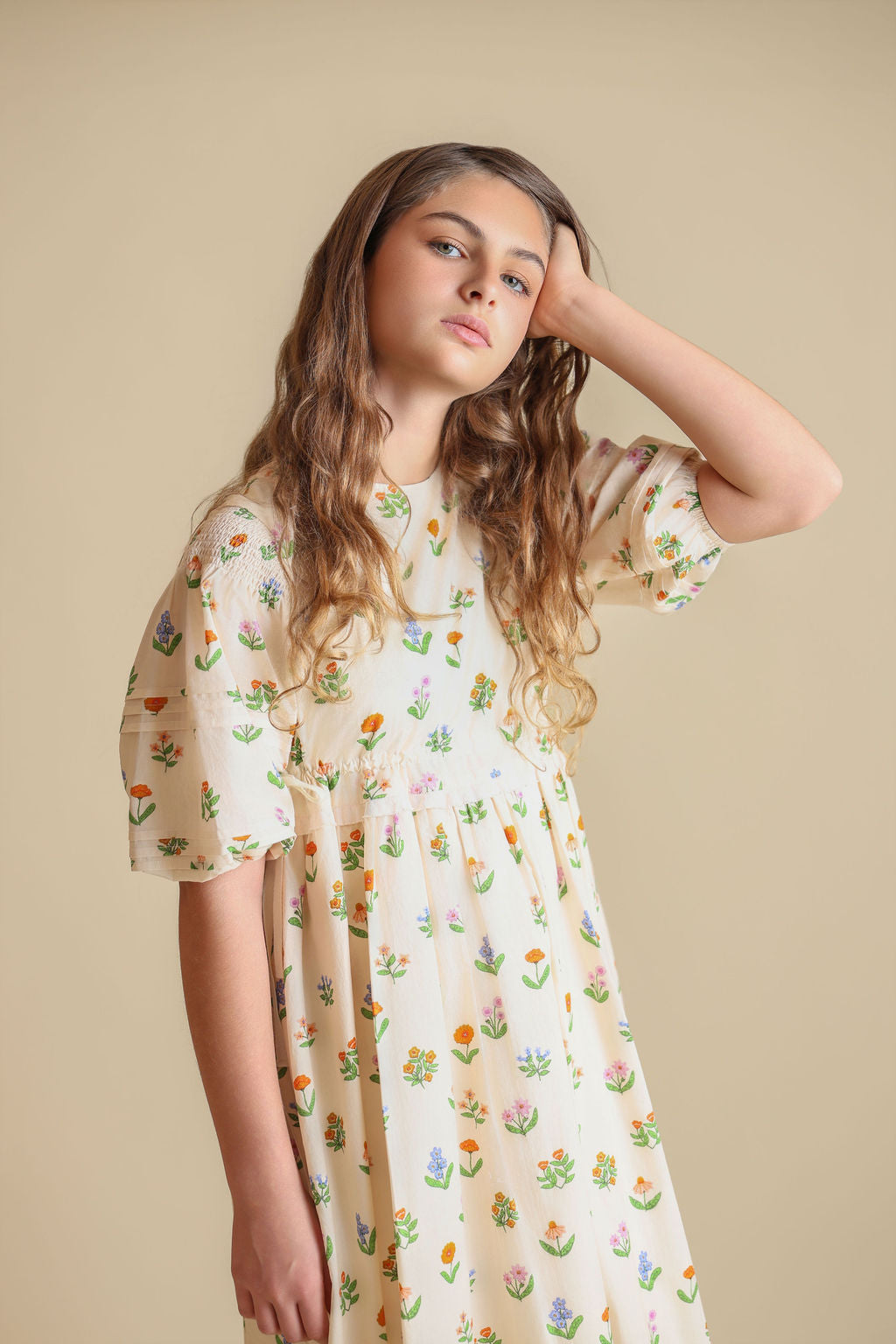 Maiden Printed Elastic Waisted Dress