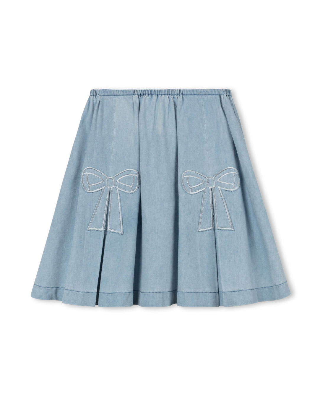 Leroy Denim Bow Detailed Skirt - Junees