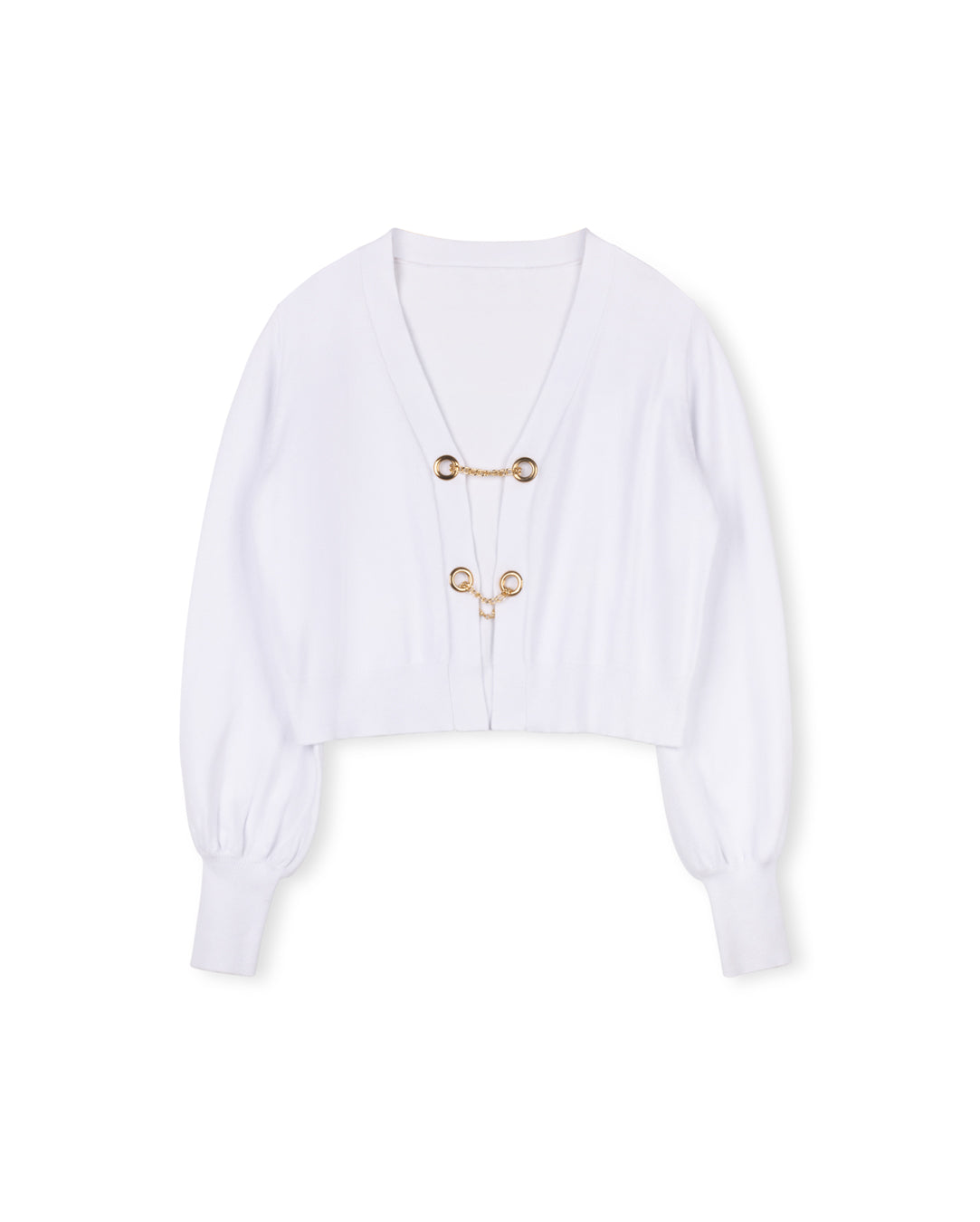 Knit Chain Detailed Cardigan W-17305