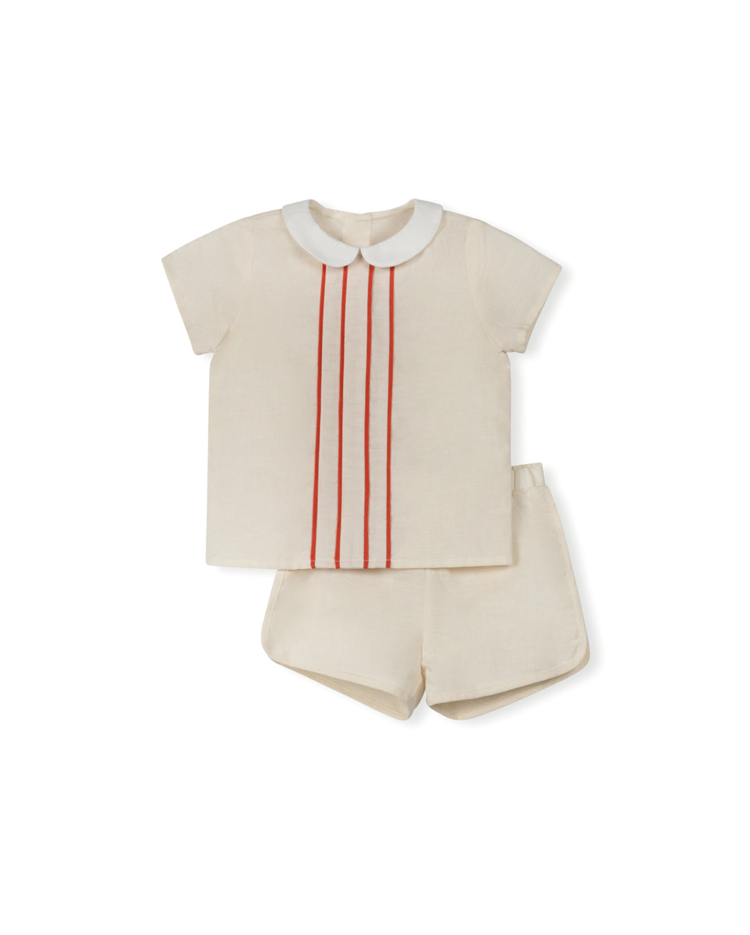 Rebecca Linen Blouse And Short Set - Junees
