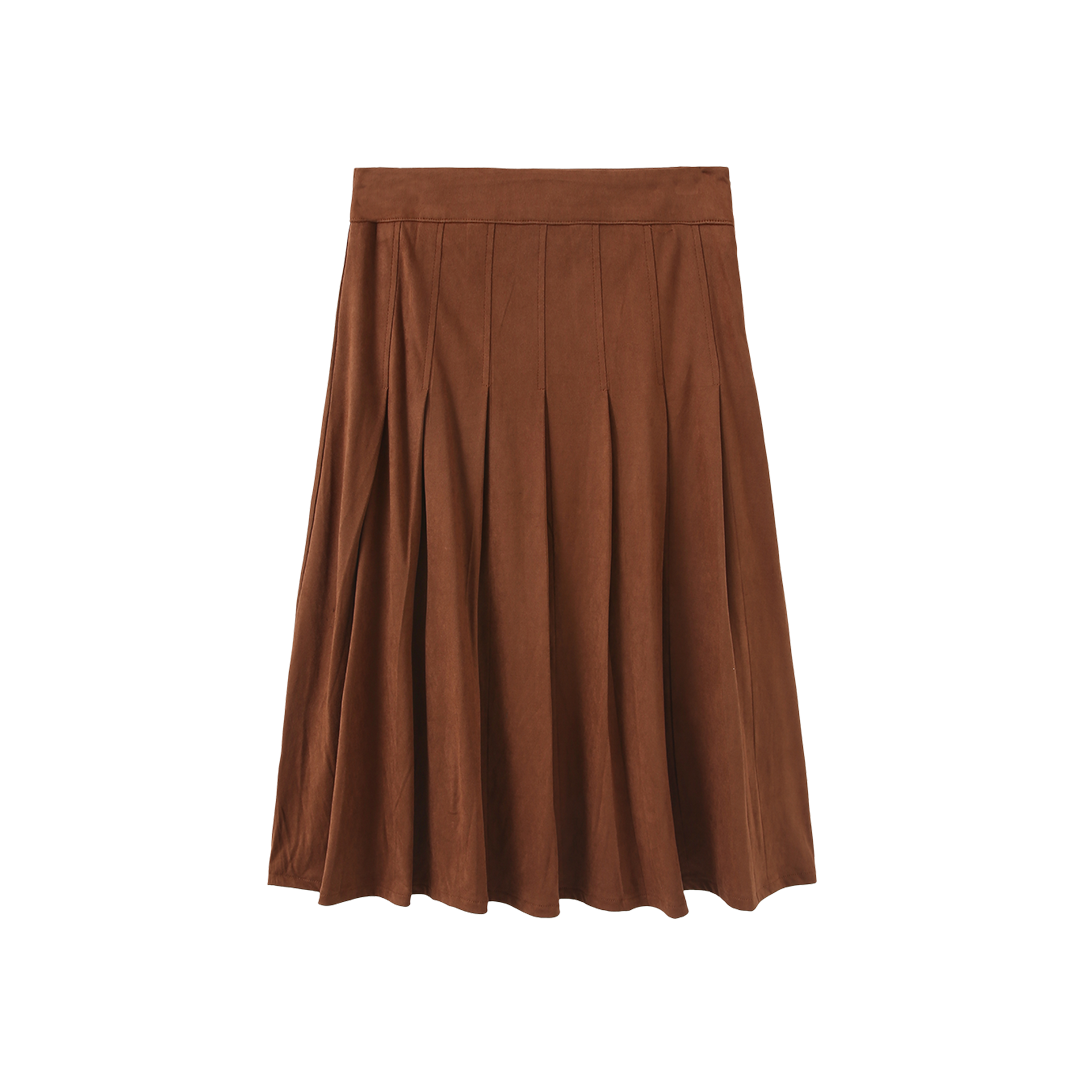 Jake Suede Pleated Skirt