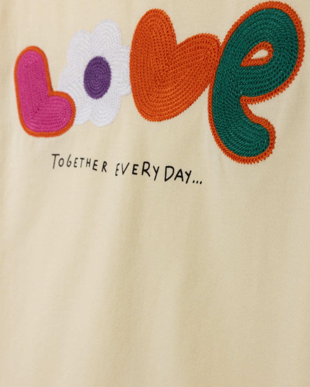 Self Fabric Center Detailed Tee