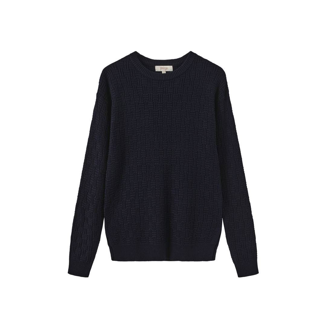 Tulip Design Knit Crew Neck