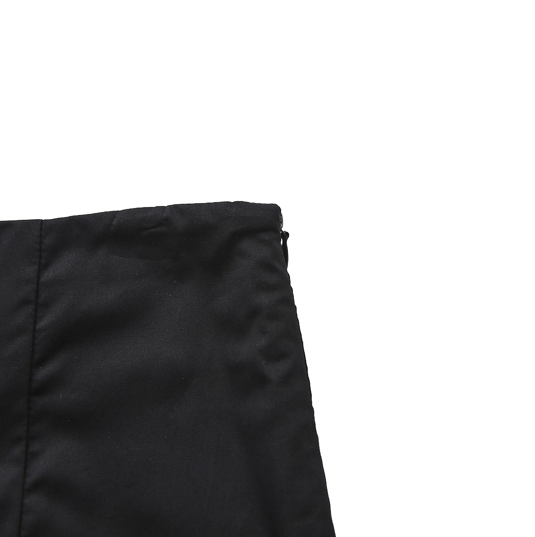 Pintucked Pleated Poplin Skirt