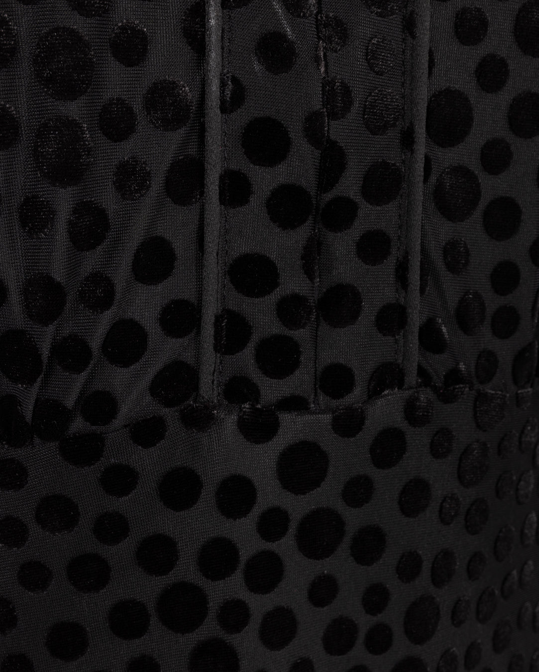 Velour Polka Dot Piped Dress