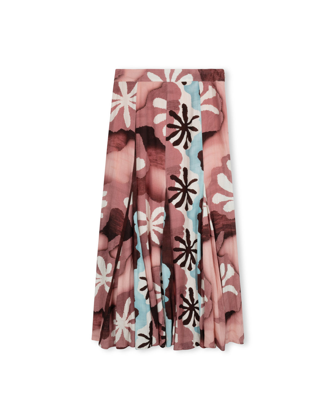 Printed Maxi Flair Skirt