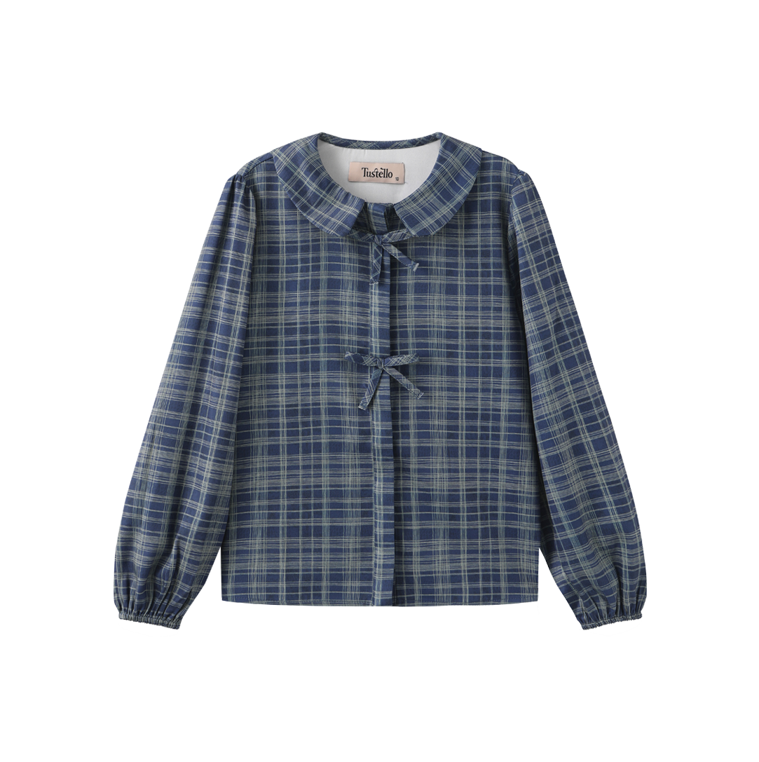 Rylee Plaid Bow Top