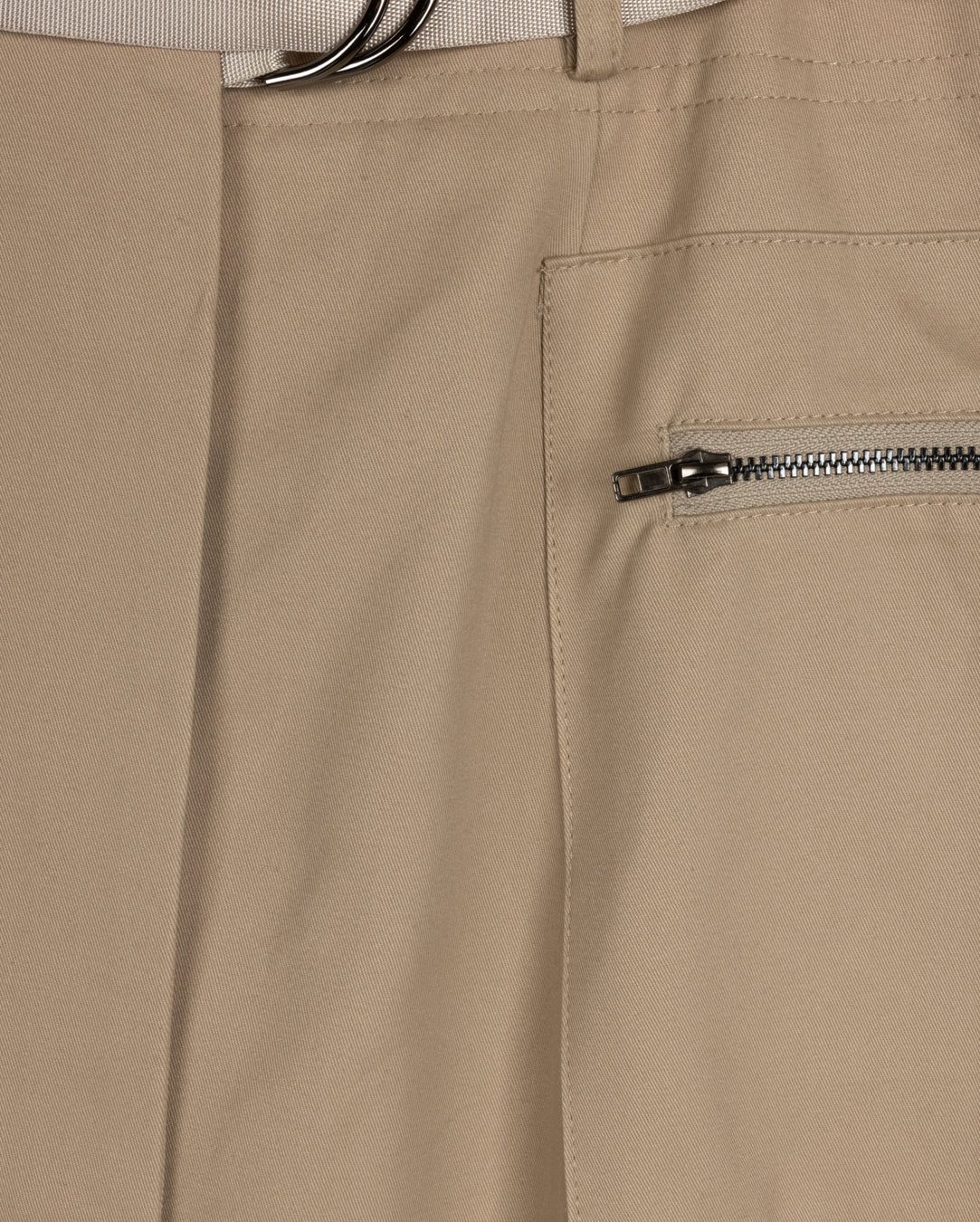 Zipper Pocket Belted Skirt