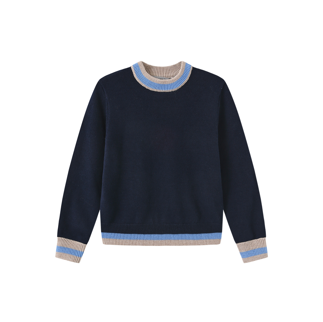 Striped Trim Sweater