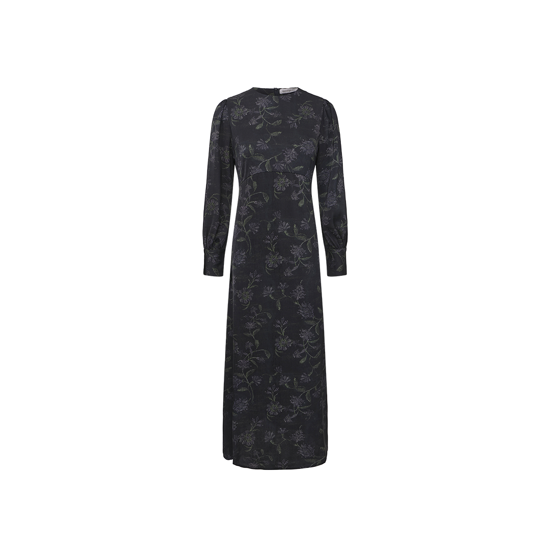 Silk Rounded Waisted Dress