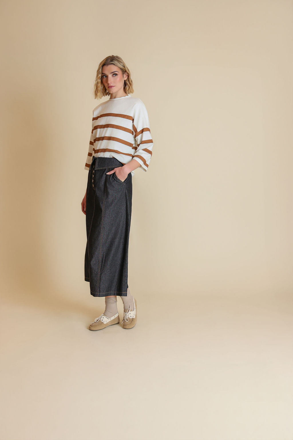 Striped Dolman Top - Junees