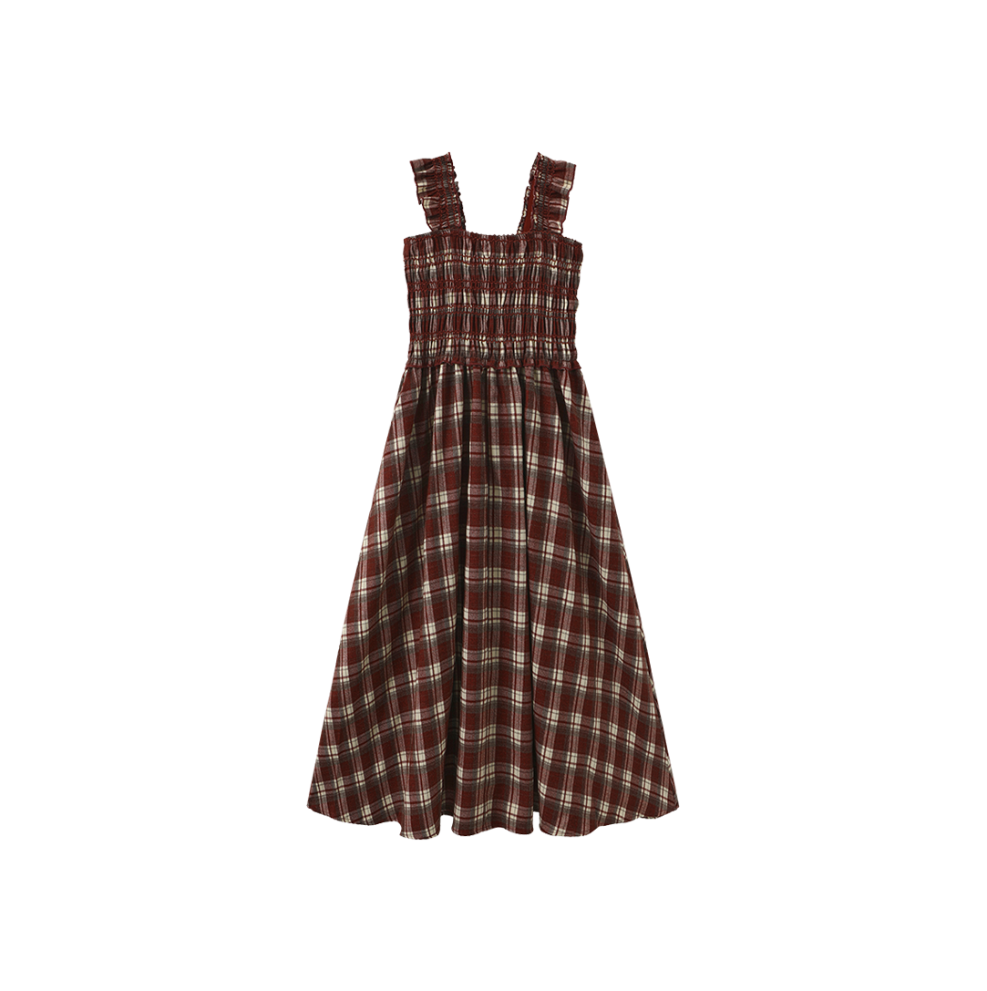 Smocking Chest Poplin Jumper