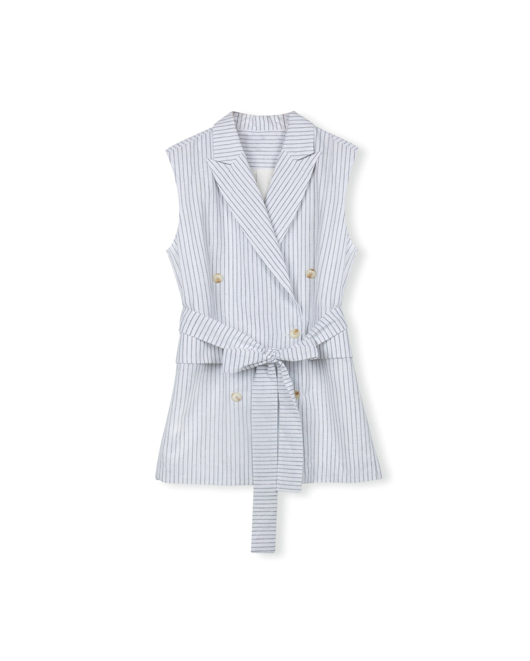 Linen Pinstripe Vest
