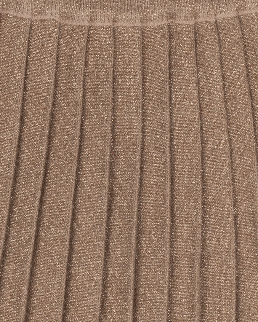 Cosmo Metallic Pleated Skirt C-19089