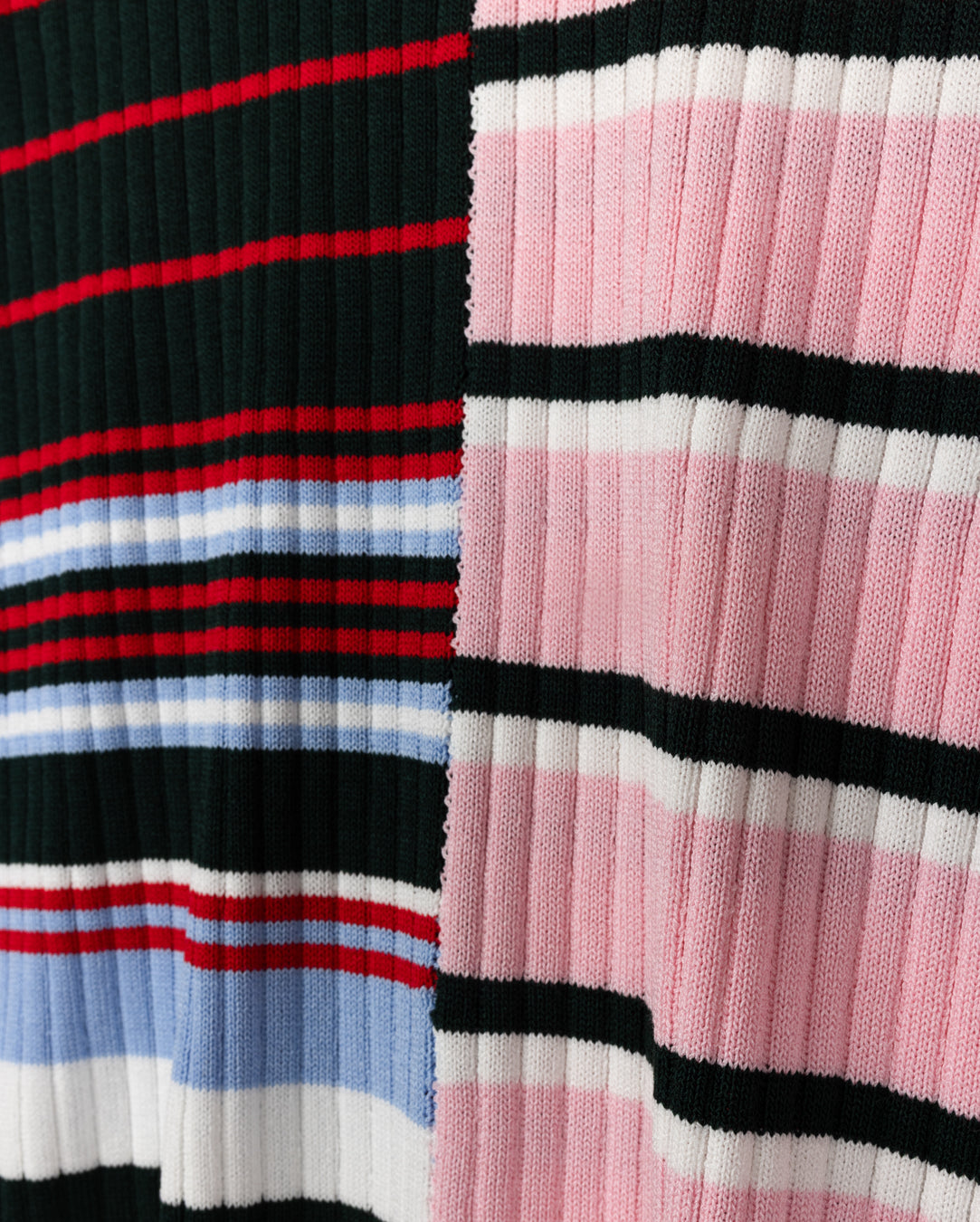 Striped Ribbed Knit Sweater