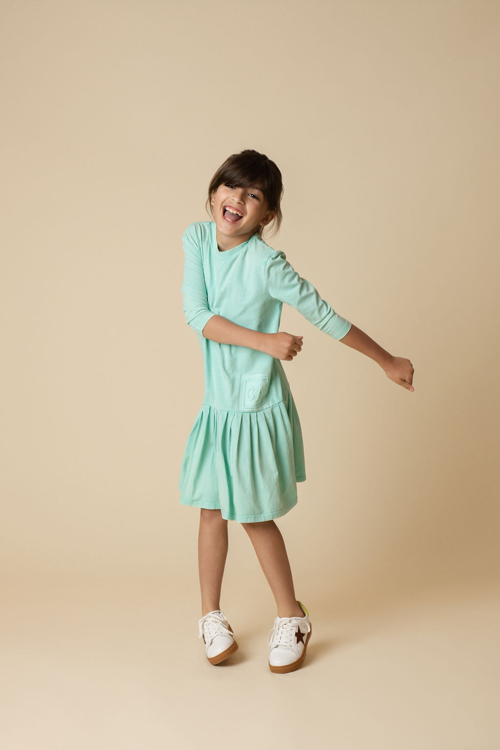 Reverse Embossed Wash Dress