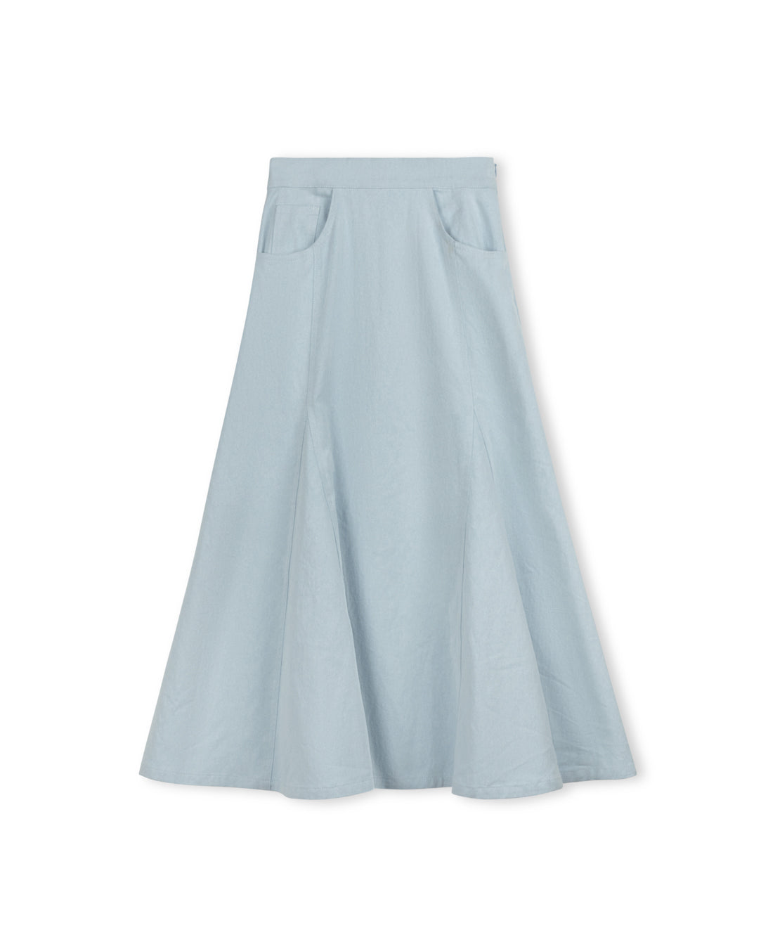 Open Panel Denim Maxi Skirt - Junees