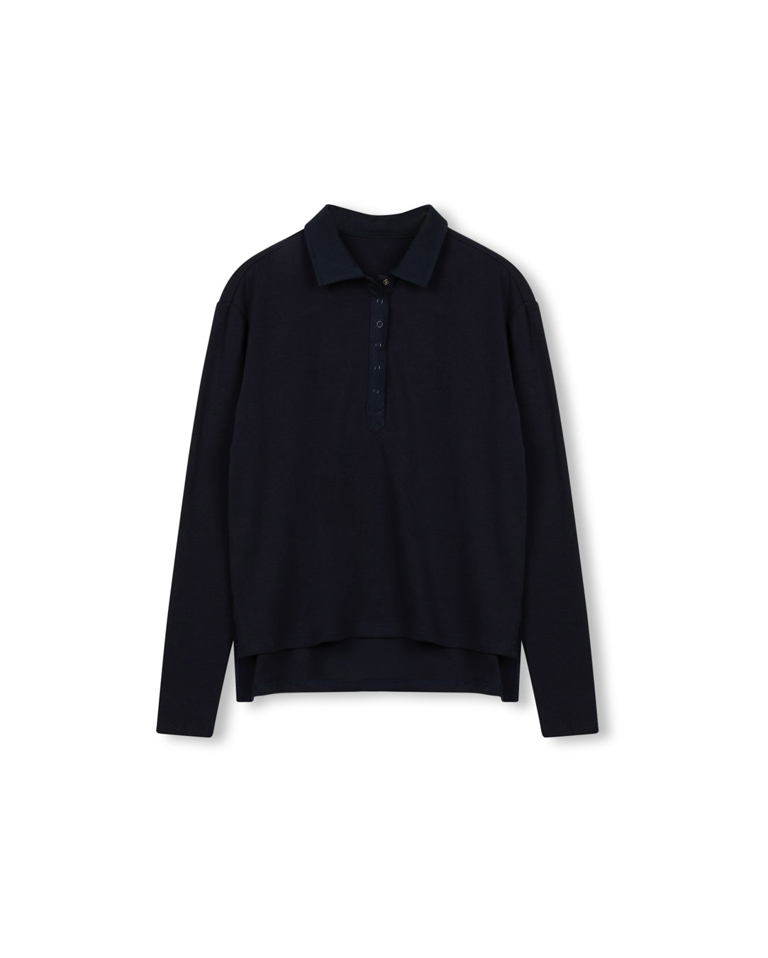 Oversized Striped Contrast Collar Polo - Junees