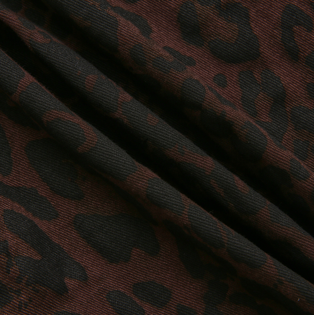 Brent Leopard Denim Dress