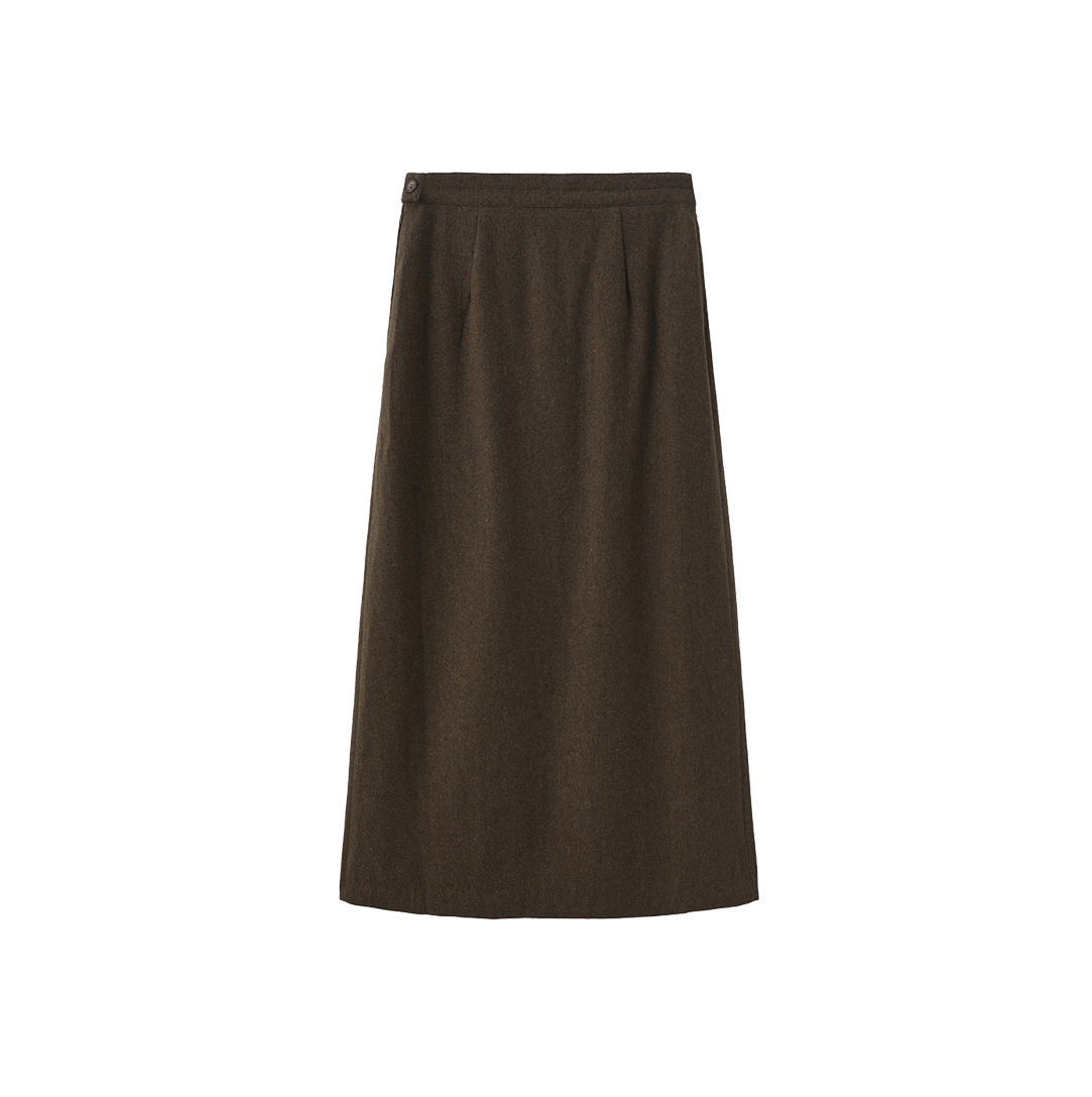 V Detail Waist Skirt