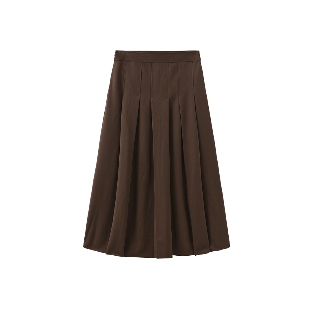 Maxi Box Pleated Skirt