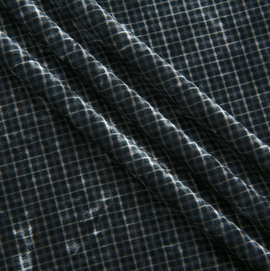 Velor Plaid Turtleneck