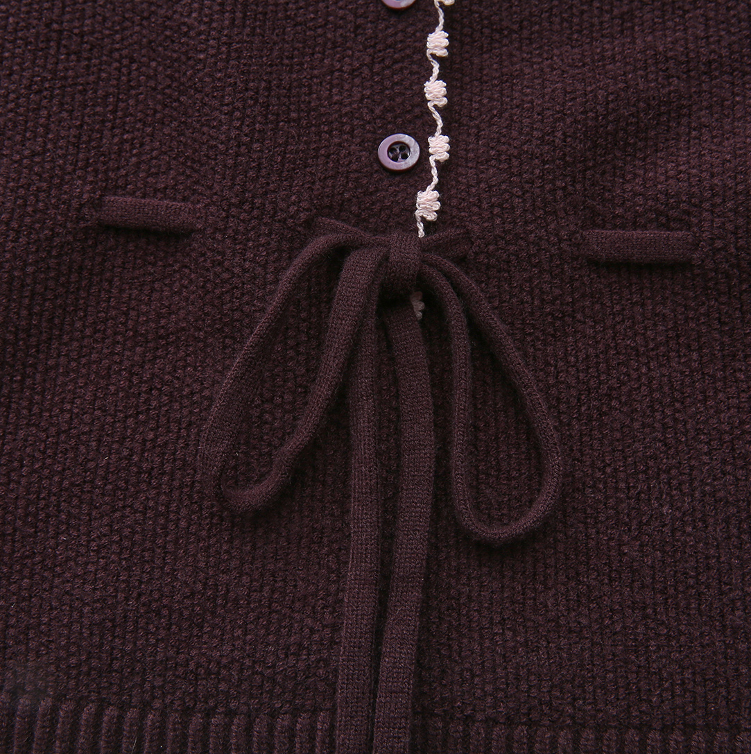 Embroidered Knit Cardigan And Slip Dress