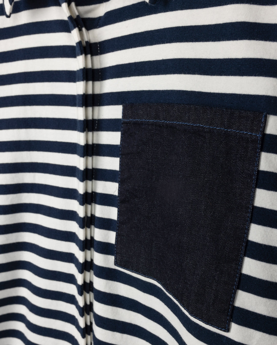 Denim And Jersey Blouse - Junees