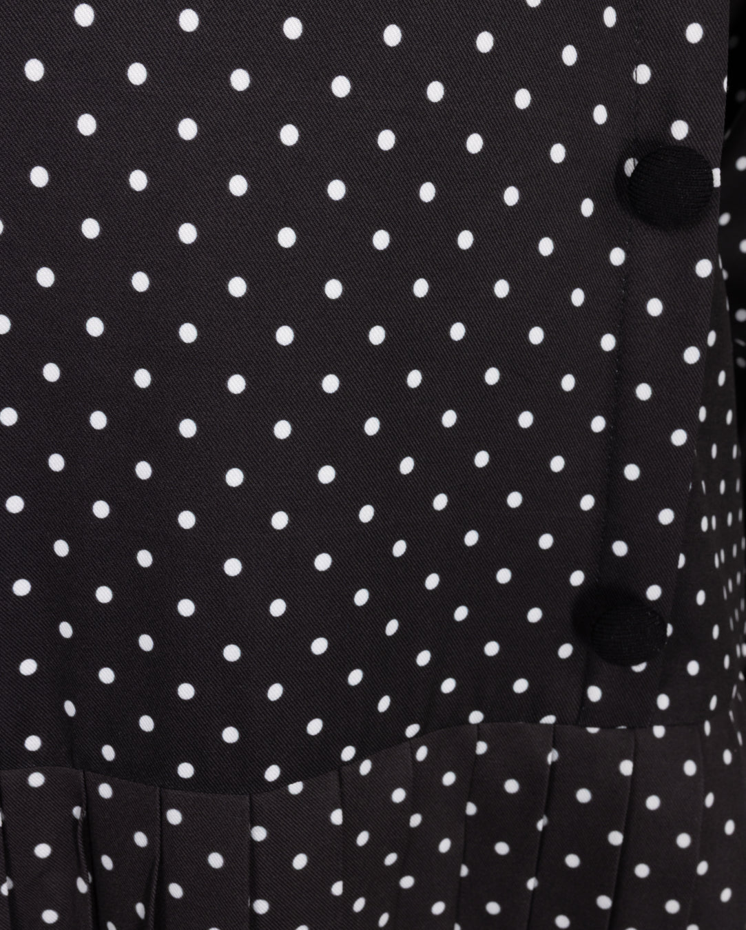 Polka Dot Dress With Side Button Detail