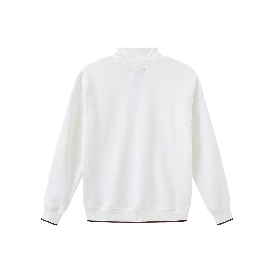 Attached Mock Neck Sweatshirt