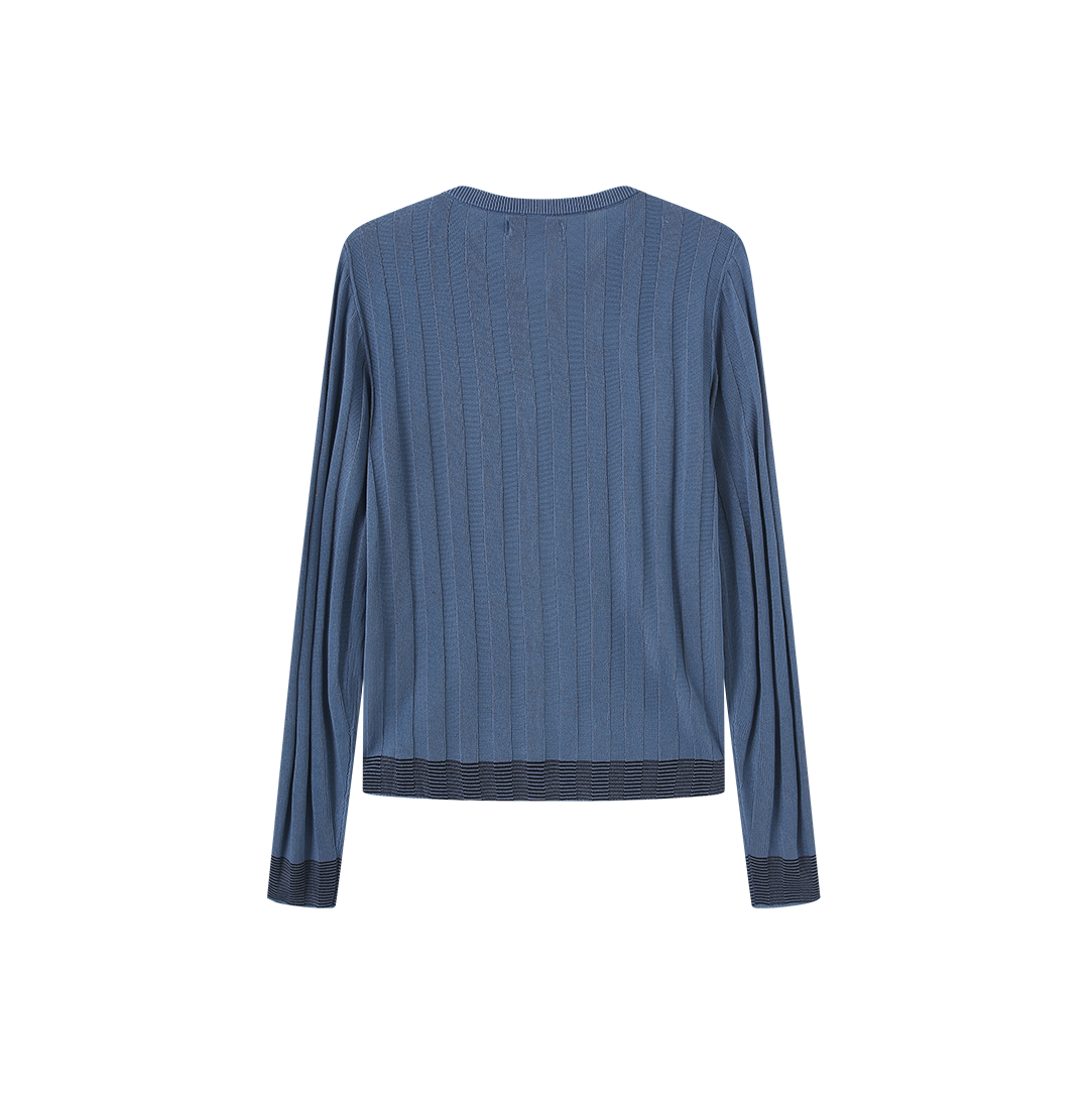 Flat Ribbed Cuff Cardigan