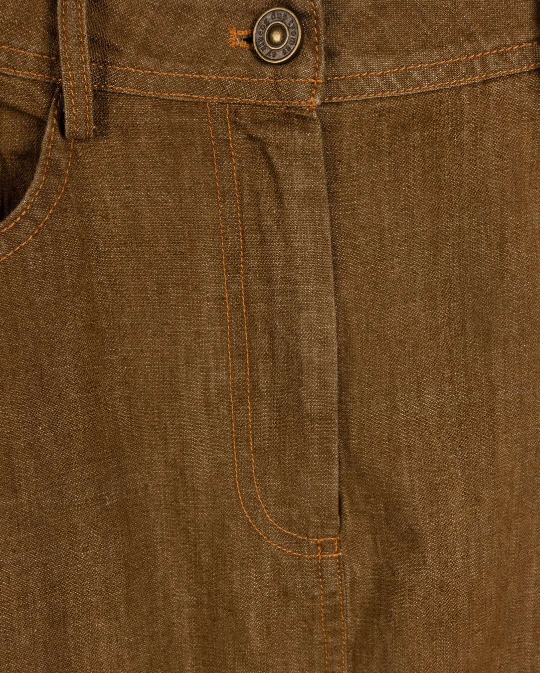 Straight Dark Denim Skirt - Junees