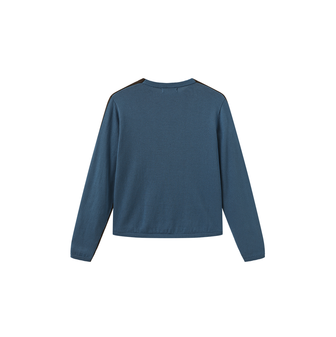 Combined Color Knit Sweater