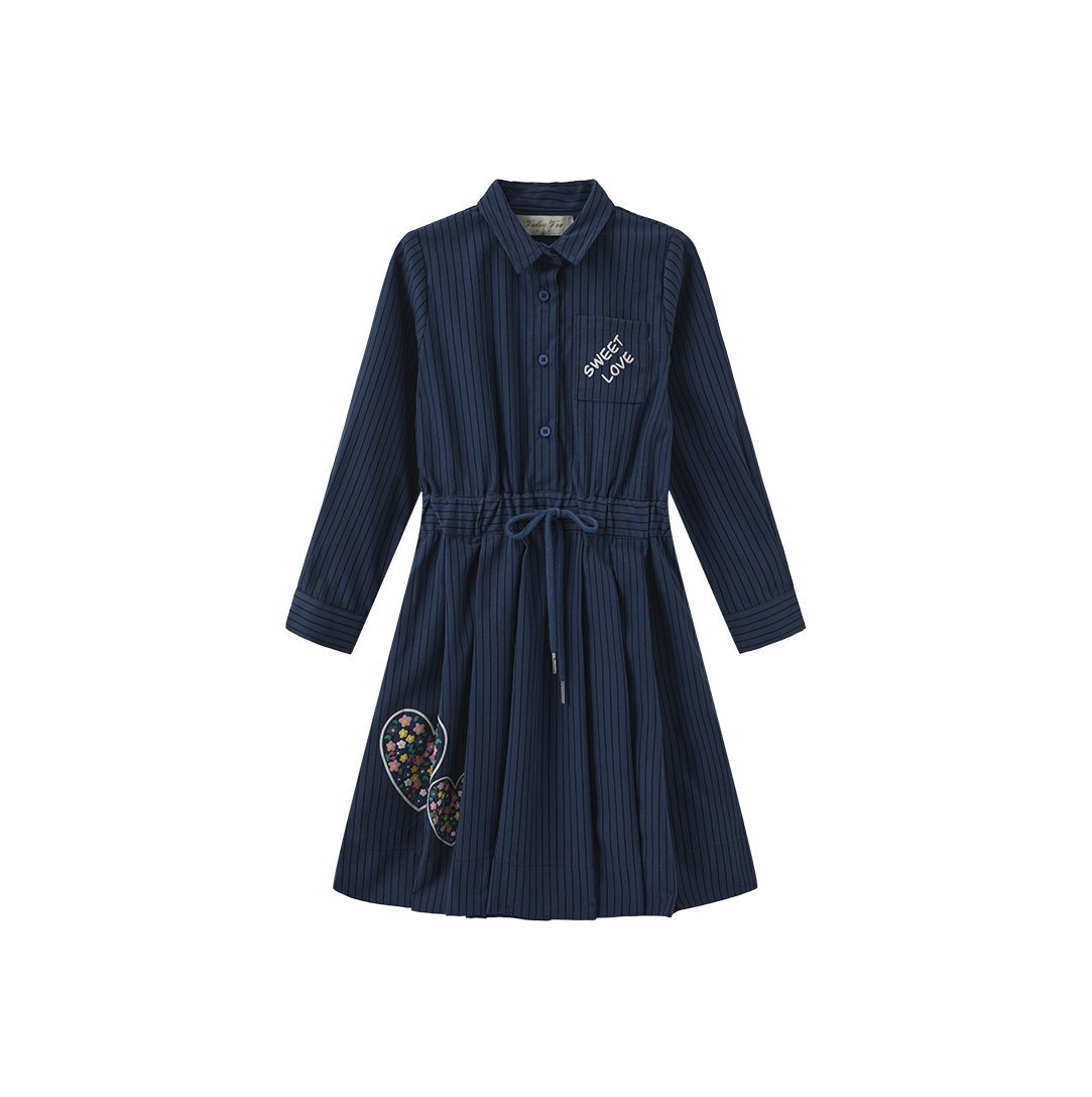 Love Heart Pintripe Dress