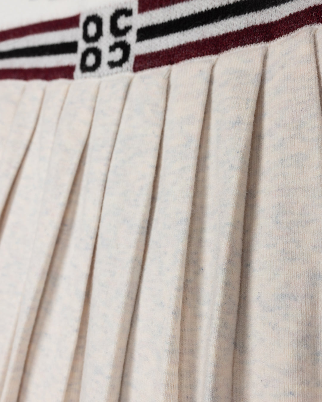 Cashmere Wide Ribbed Skirt