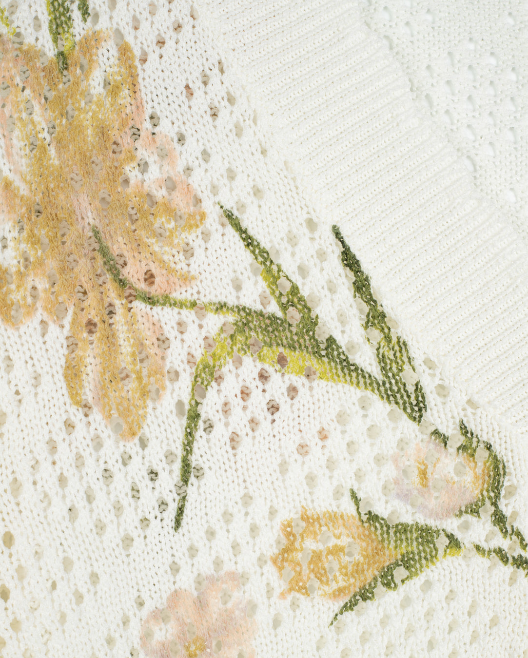 Pointelle Knit Scallop Cardigan - Junees