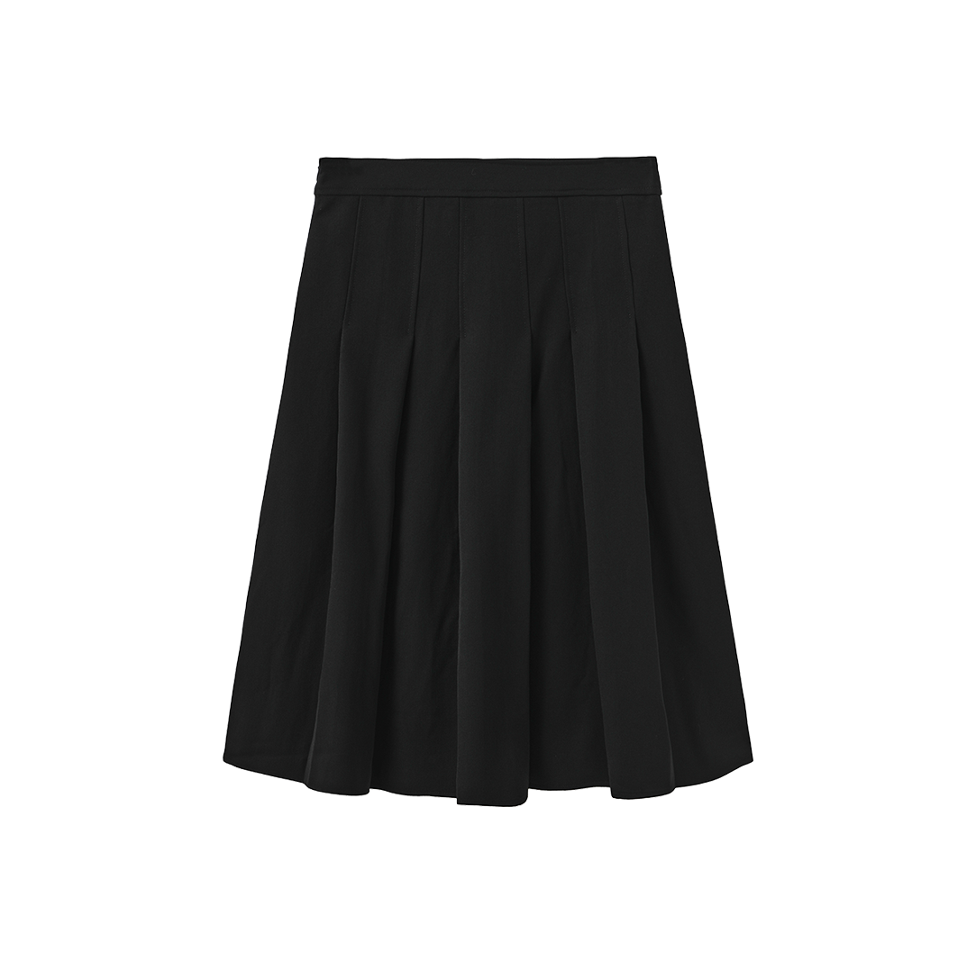 Box Pleat Short Skirt