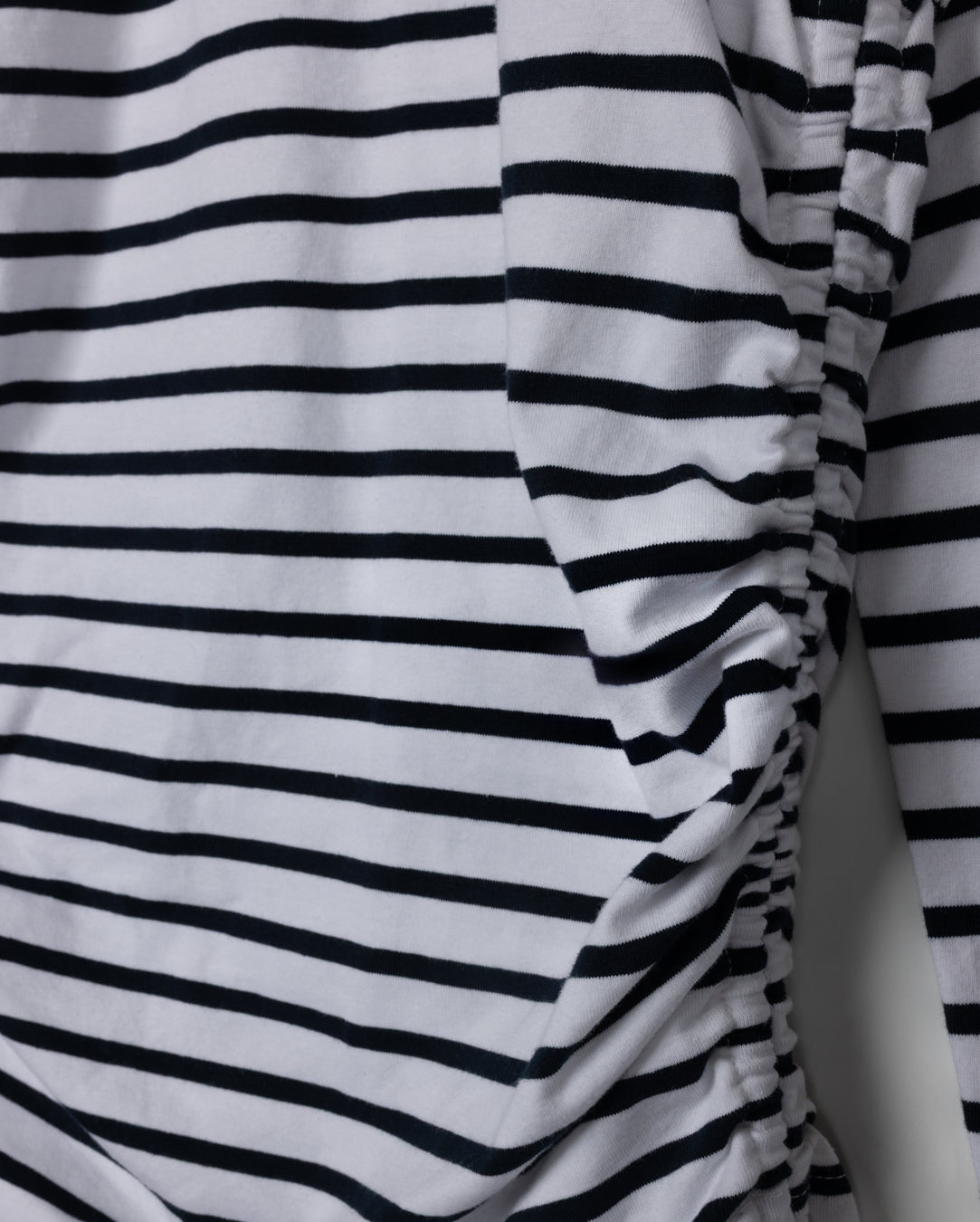 Ruched Striped Tee